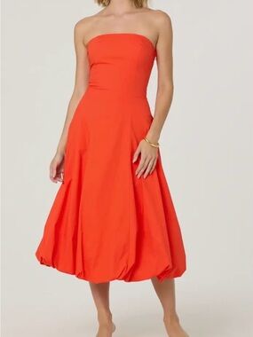 slim fit dress slacks Contrast Sweetheart Midi Dress